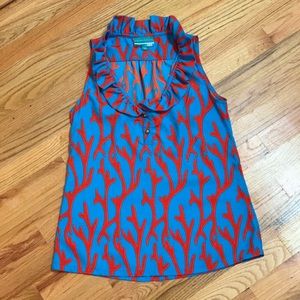 Southern Frock Coral Sleeveless Blouse